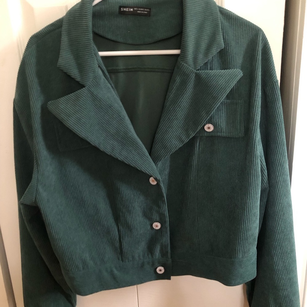 Cropped Corduroy Jacket